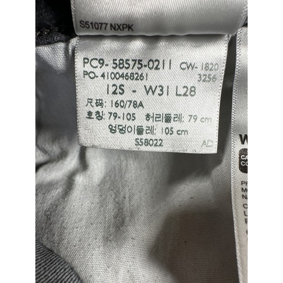 Levi's Classic Mid Rise Skinny Jeans Womens Sz 12 Black Faded Whiskers - Picture 5 of 10